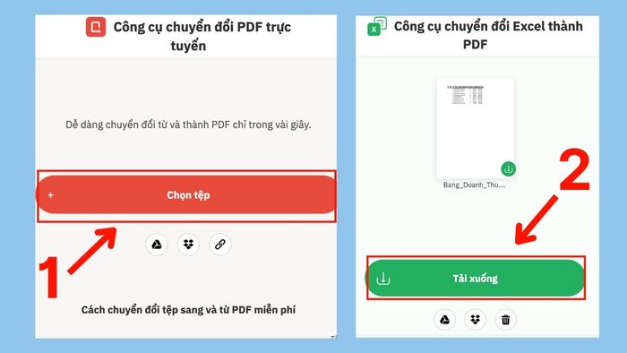 Cách chụp màn hình Excel gửi Zalo bằng PDF Converter - bước 1
