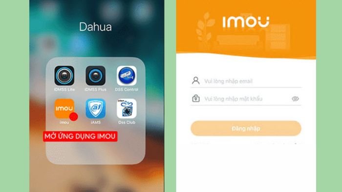 Hướng dẫn đổi tên camera Imou - bước 1