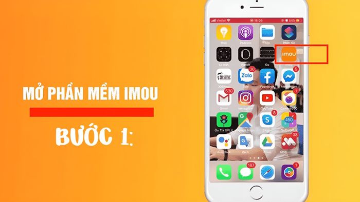 Bước đầu tiên trong quá trình đổi mật khẩu camera Imou bằng điện thoại