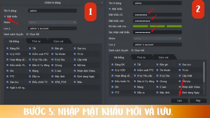 Hướng dẫn đổi mật khẩu camera Imou trên máy tính - bước 5