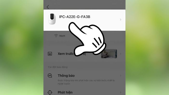 Hướng dẫn thực hiện đàm thoại 2 chiều trên camera Imou - Bước 2.