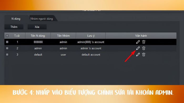 Hướng dẫn đổi mật khẩu camera Imou trên máy tính - bước 4