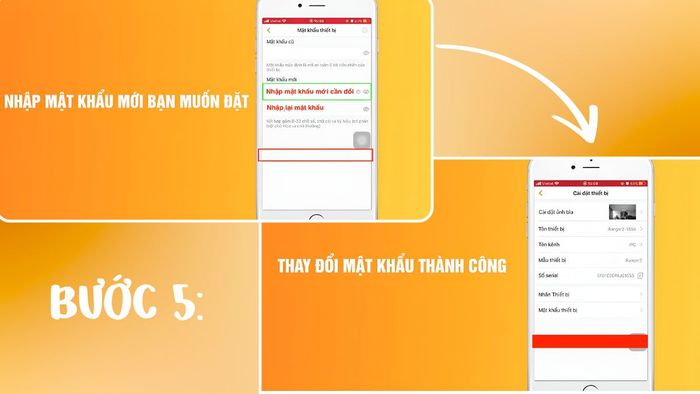 Hướng dẫn đổi mật khẩu camera Imou trên điện thoại - bước 5