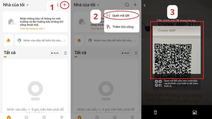 Hướng dẫn chia sẻ mã QR camera Imou - Bước 3