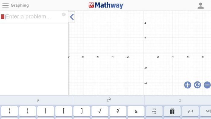 Website vẽ đồ thị hàm số Mathway