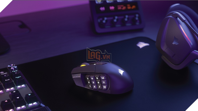 CORSAIR và Elgato đã kết hợp để tích hợp tính năng Stream Deck vào mẫu chuột chơi game SCIMITAR ELITE WIRELESS SE mới nhất.