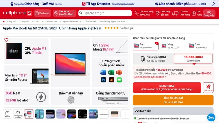 Website so sánh laptop uy tín cần cung cấp thông tin trung lập