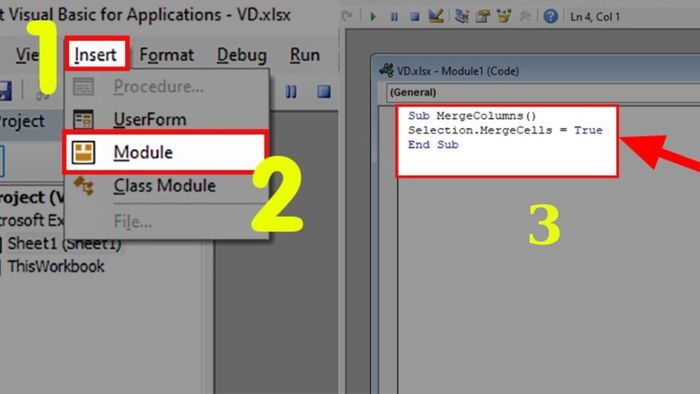 2 phương pháp tạo phím tắt gộp ô trong Excel đơn giản 5