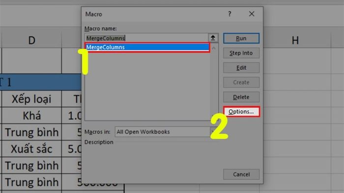 2 phương pháp tạo phím tắt gộp ô trong Excel đơn giản 6
