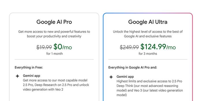 Google ra mắt “AI Pro” cùng với gói đăng ký mới “Ultra” có giá 250 USD/tháng