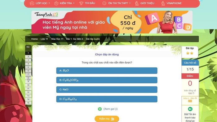 Trang web học Hóa 9