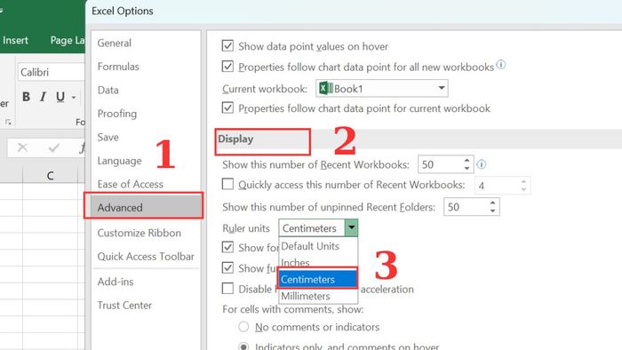 Hướng dẫn chuyển đổi đơn vị đo trong Excel sang cm 3