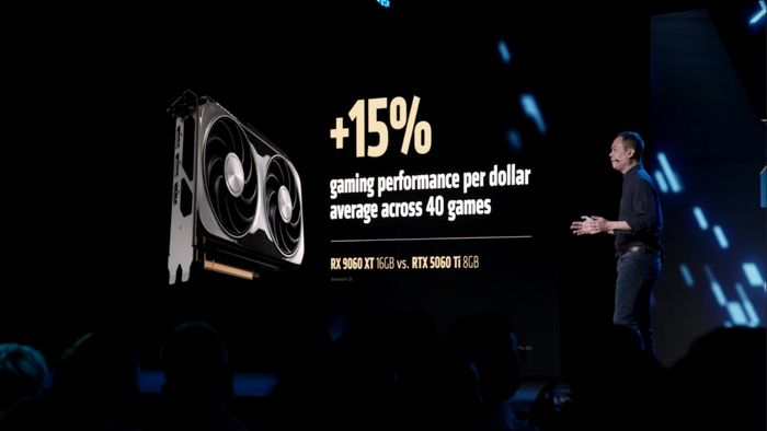 AMD Radeon RX 9060 XT 16 GB cho hiệu năng trên mỗi đô la cao hơn 15% so với đối thủ