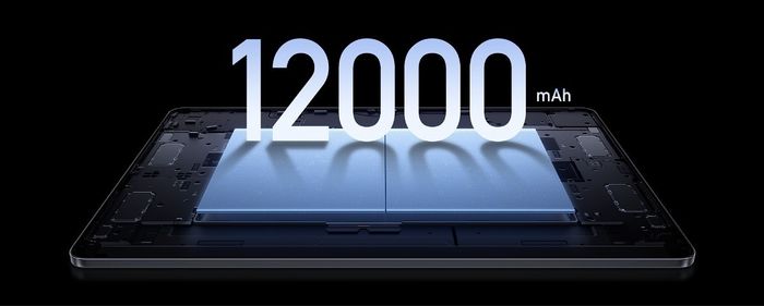 Xiaomi Pad 7 Ultra trang bị viên pin 12,000 mAh mạnh mẽ