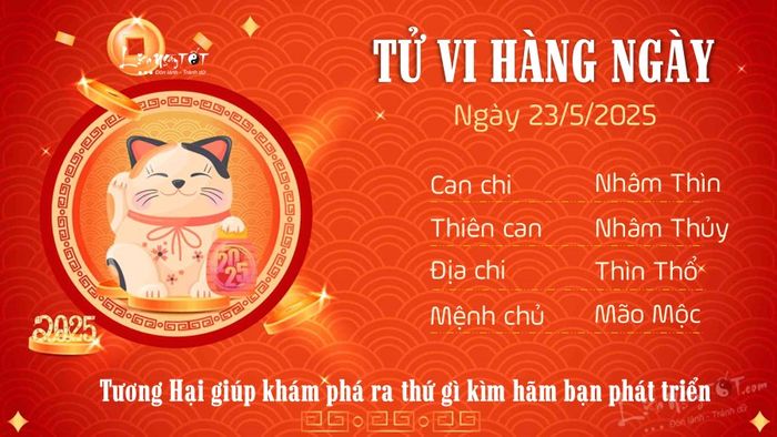 Tử vi hàng ngày 23/5/2025 của 12 con giáp - Mão