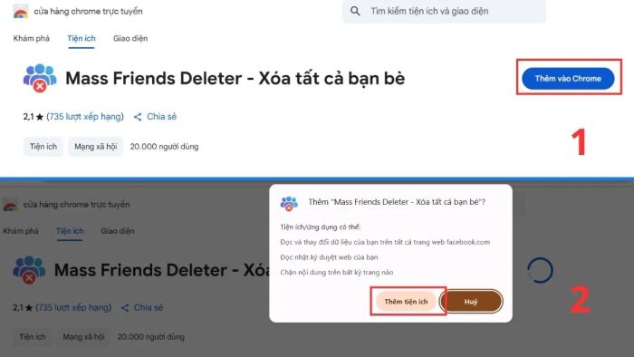 Hướng dẫn sử dụng Extension Friend Remover Free để hủy kết bạn trên Facebook - bước 1
