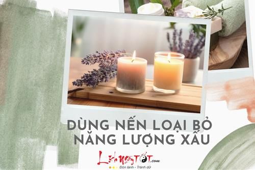 Dùng nến để loại bỏ năng lượng tiêu cực
