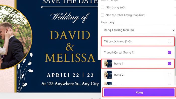 Giảm dung lượng thiết kế để sửa lỗi Canva không tải xuống được