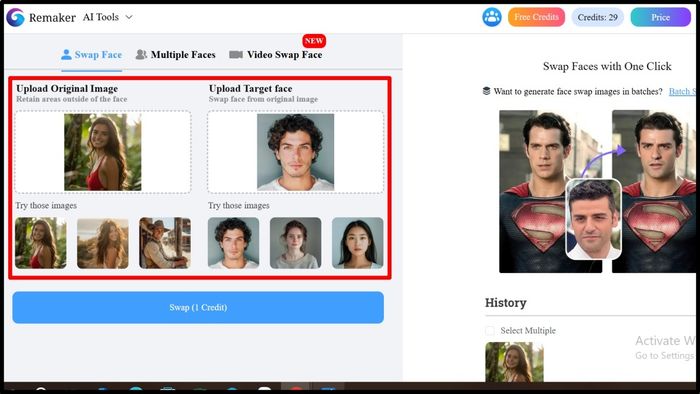 Mẹo dùng Remaker AI hoán đổi mặt bước 3