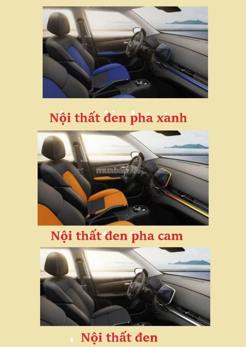 VinFast VF5 còn bổ sung thêm 3 lựa chọn màu sắc nội thất đa dạng và thời thượng.