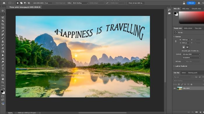 Mẹo tạo chữ uốn cong chuyên nghiệp trong Photoshop
