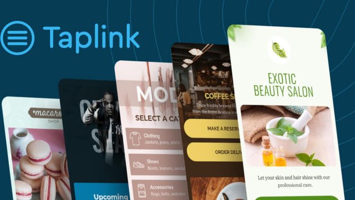 Web tạo link bio đa dạng chức năng Taplink