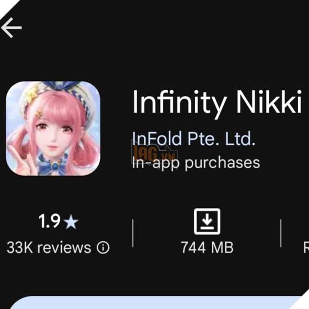 Infinity Nikki hiện đang gặp khó khăn lớn với điểm số cực thấp trên nền tảng CH Play.