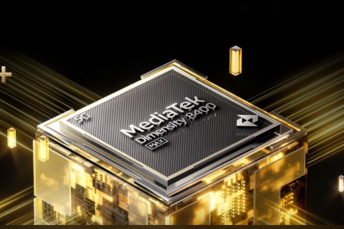 realme GT 7T được trang bị vi xử lý Dimensity 8400 Max, mang đến hiệu suất mạnh mẽ cho người dùng.