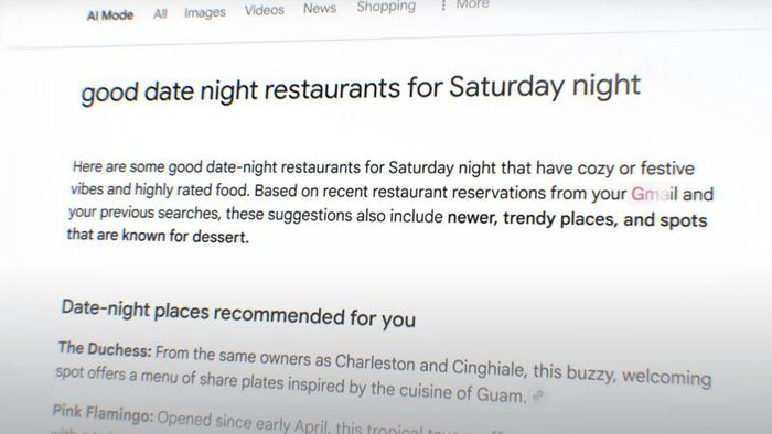 Tìm kiếm tích hợp AI của Google