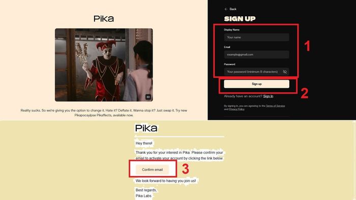 Hướng dẫn đăng ký tài khoản trên Pika AI