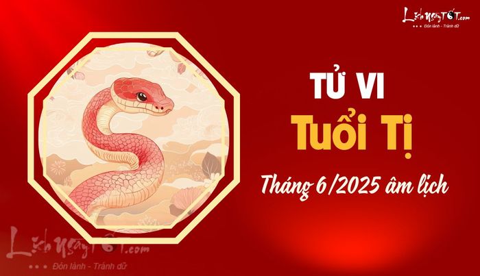 Tuổi Tị - tử vi tháng 6/2025 âm lịch