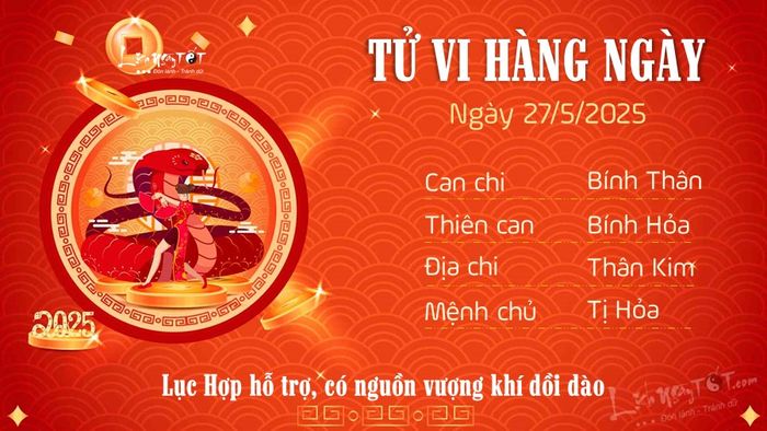 6 Tử vi hàng ngày 27-5-2025 - Tuổi Tị