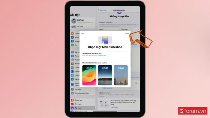 cá nhân hóa màn hình khóa iPad Air M3 hình ảnh 17