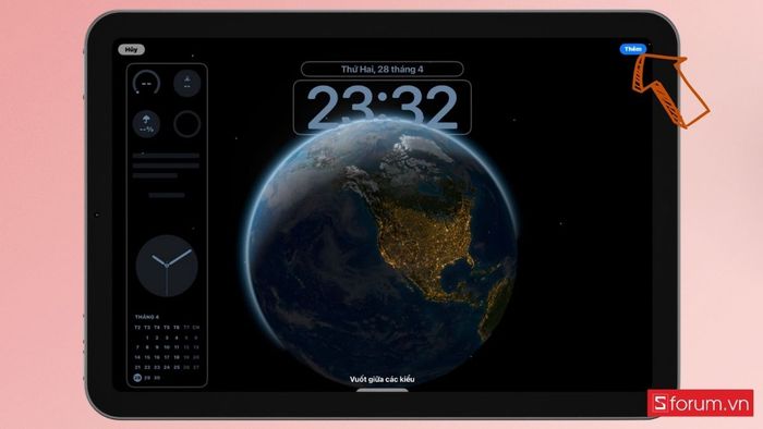cá nhân hóa màn hình khóa iPad Air M3 hình ảnh 11
