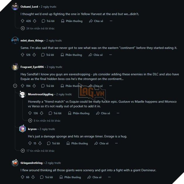 Cộng đồng Reddit đang sôi nổi tranh luận về việc giao chiến với những con Nevron ăn núi.