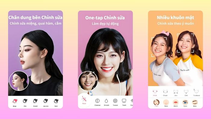Perfect Me là ứng dụng bóp mặt chuyên nghiệp, tương tự như trong Photoshop.