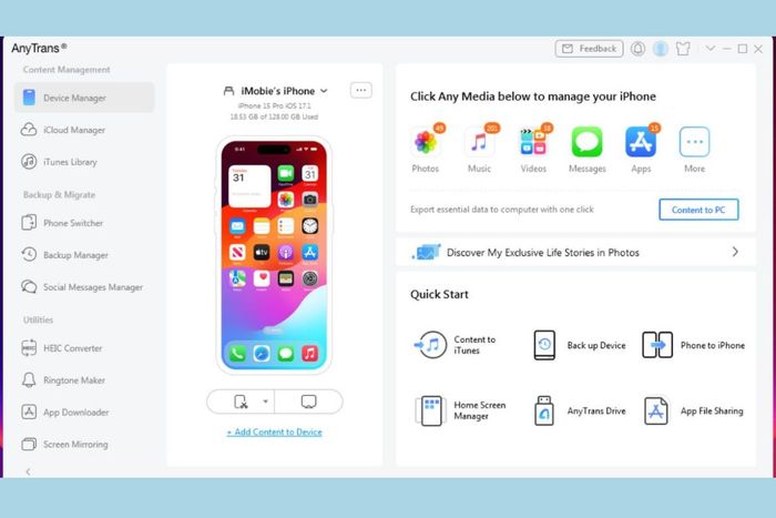 Chuyển ảnh từ Samsung sang iPhone dễ dàng với phần mềm AnyTrans