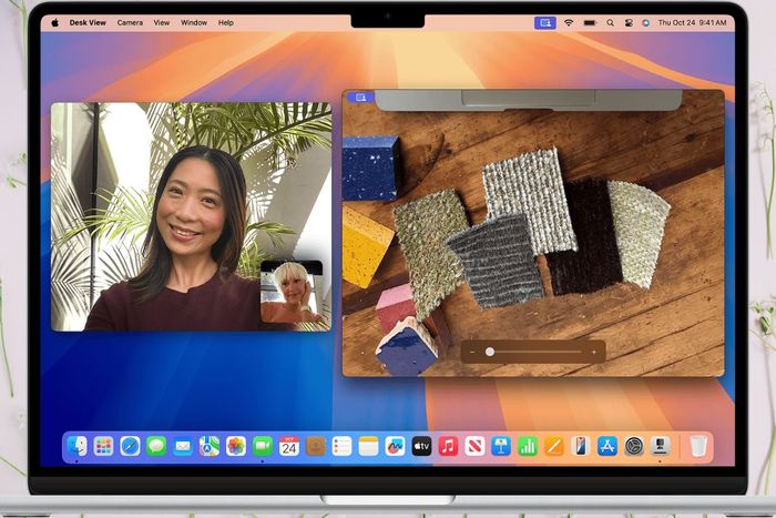 Sử dụng tính năng Trung tâm Màn hình trong các cuộc gọi video trên MacBook Air M4 - 2