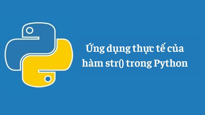 Ứng dụng thực tế của hàm str() trong lập trình Python