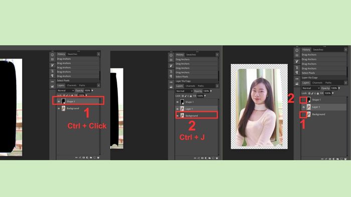 Sử dụng thuộc tính Corners trong công cụ Direct Selection Tool để điều chỉnh góc ảnh theo ý muốn.