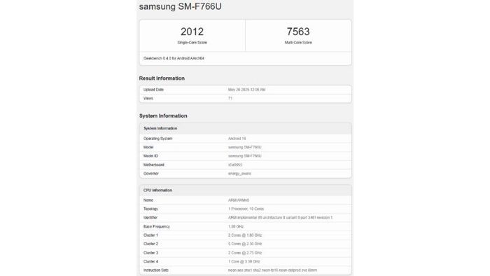 Samsung Galaxy Z Flip 7 FE – Phiên bản đặc biệt của dòng điện thoại gập
