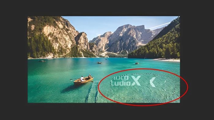 Watermark mất chuyên nghiệp do hình ảnh bị vỡ nét