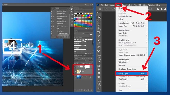 Cách tạo Watermark bằng Logo/Ảnh trong Photoshop