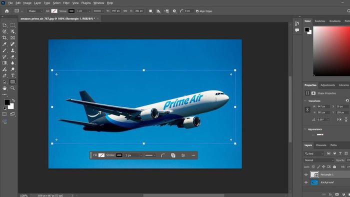 Sử dụng công cụ Shape Tool để tái tạo các phần trong ảnh thành hình dạng vector