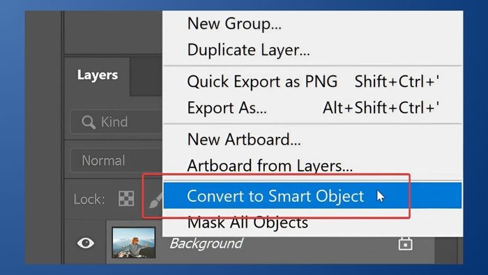 Smart Object giúp giữ nguyên chất lượng logo