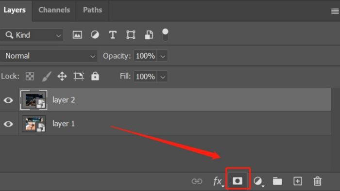 Layer Mask giúp bạn dễ dàng kiểm soát và chỉnh sửa Watermark