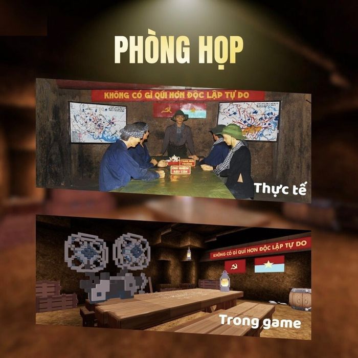 Phòng họp được thiết kế dựa trên nguyên mẫu công trình lịch sử có thật ngoài đời.
