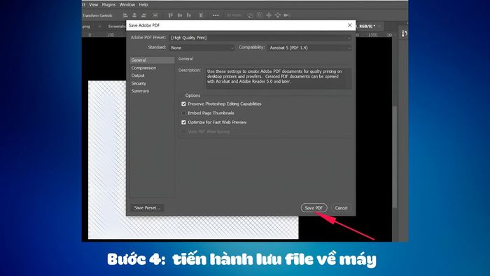 Lưu file PDF cho nhiều trang dễ dàng