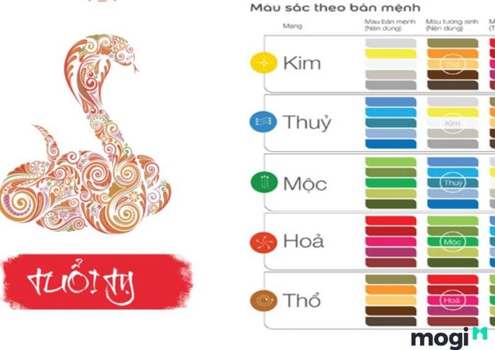 Tuổi Tỵ hợp với màu sắc nào nhất?
