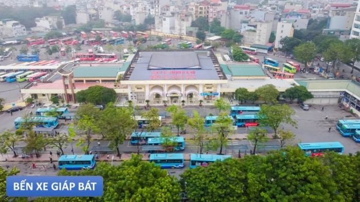 Các tuyến xe đang hoạt động phổ biến tại bến xe Giáp Bát